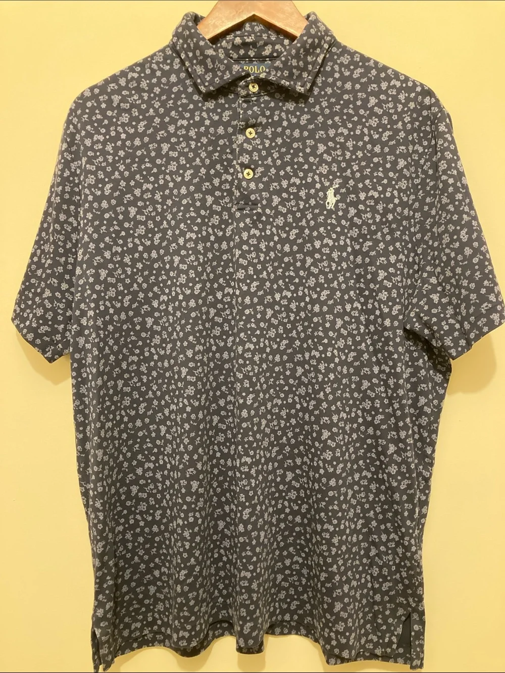 Polo by Ralph Lauren Navy Printed Short-Sleeve Polo